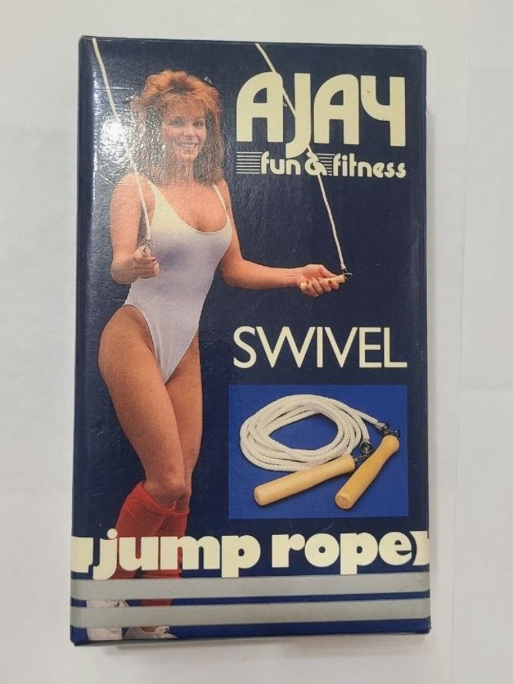 AJAY Vintage Jump Rope – Wood Handles, 9 ft